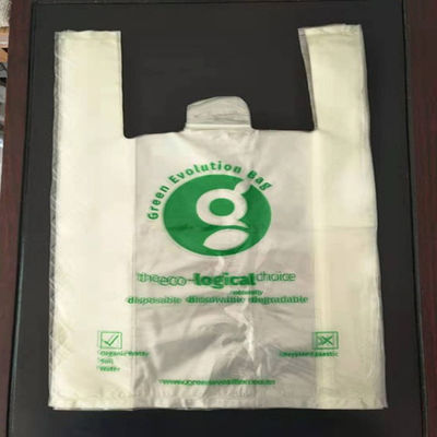 Bezpłatna próbka Ekologiczna torba na zakupy PVA Rozpuszczalna w wodzie torba na koszulkę Dostosowana